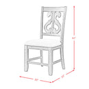 Elements International Stone DST350SC Swirl Back Side Chair - Grey IMAGE 12