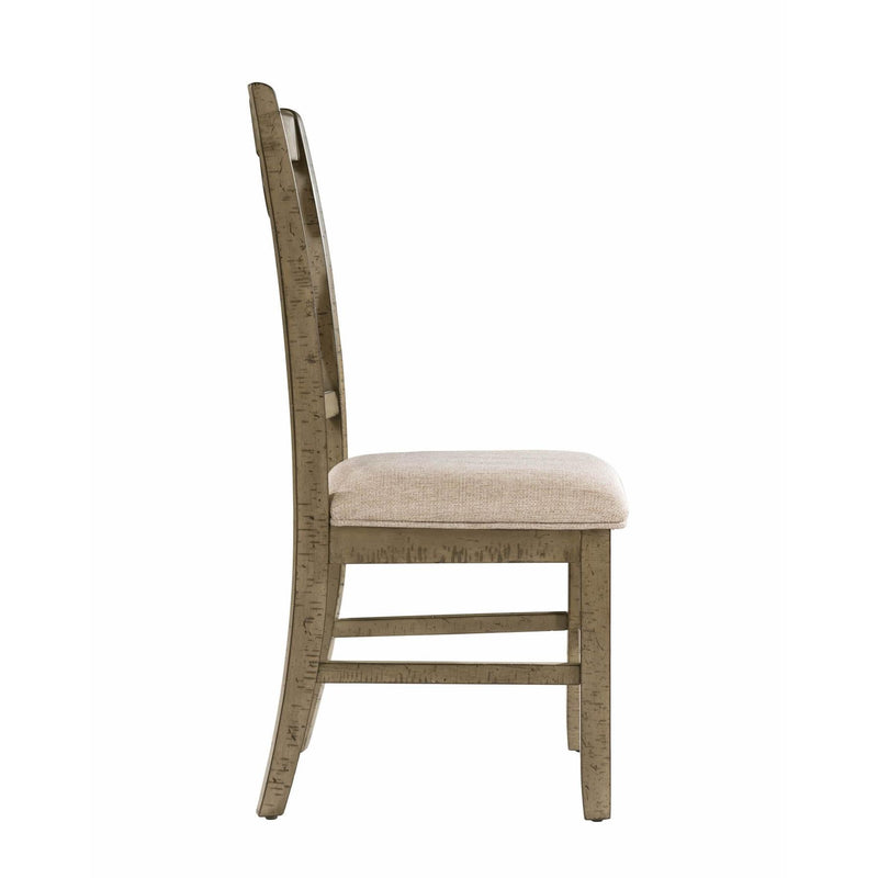 Elements International Stone DST350SC Swirl Back Side Chair - Grey IMAGE 3