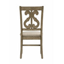 Elements International Stone DST350SC Swirl Back Side Chair - Grey IMAGE 4