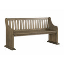 Elements International Stone DST300PW Pew Bench - Grey IMAGE 1