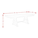 Elements International Stone DST190CDTB Counter Height Dining Table - Smokey Walnut IMAGE 10