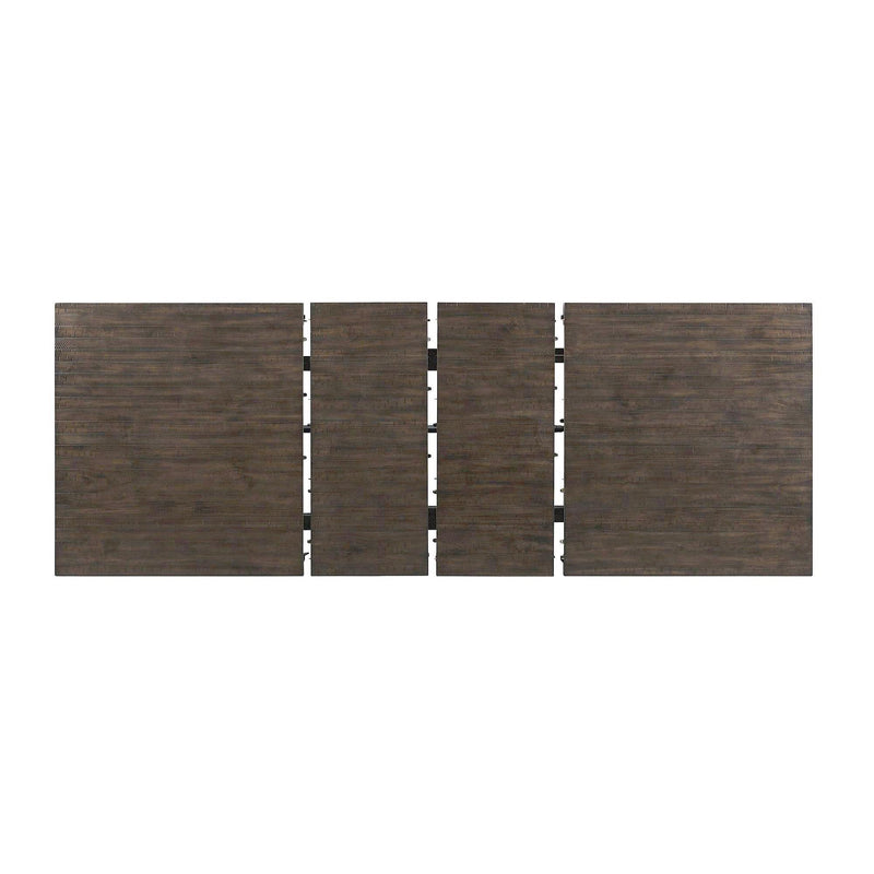 Elements International Stone DST190CDTB Counter Height Dining Table - Smokey Walnut IMAGE 5