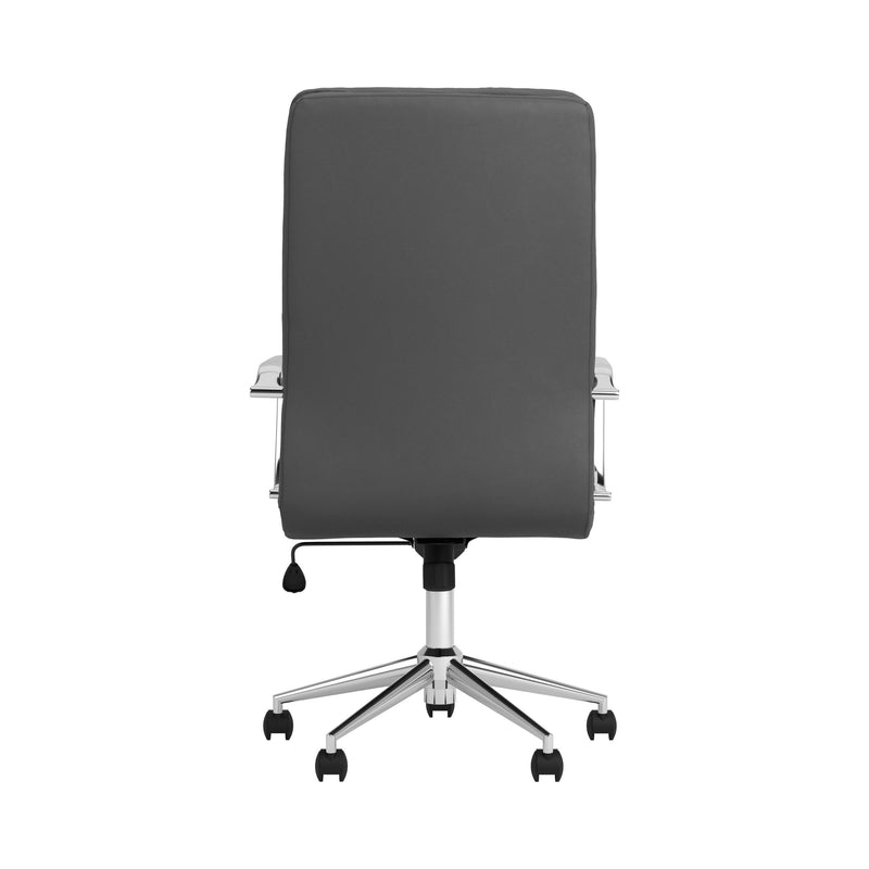  Coaster Furniture Ximena 801745 Upholstered Adjustable High Back Office Chair - Grey IMAGE 4