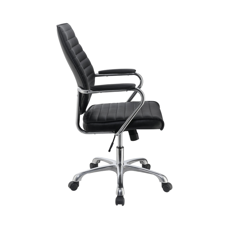  Coaster Furniture Chase 802269 Upholstered Adjustable Home Office Desk Chair - Black IMAGE 5