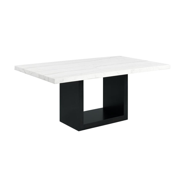 Elements International Valentino CVL500DTB Dining Table - White Marble IMAGE 1