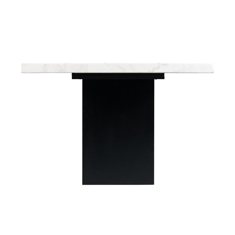 Elements International Valentino CVL500DTB Dining Table - White Marble IMAGE 3