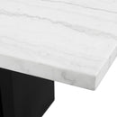 Elements International Valentino CVL500DTB Dining Table - White Marble IMAGE 5