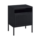 Elements International Ember CEB800NSE Nightstand - Black IMAGE 1
