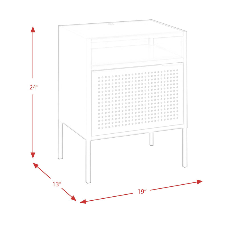 Elements International Ember CEB700NSE Nightstand - White IMAGE 11