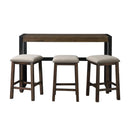  Elements International Caesar TCA100BTSP 4 pc Counter Height Dinette IMAGE 2
