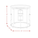  Elements International Ester CES100ET Round End Table IMAGE 10