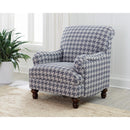Coaster Furniture Glenn 903093 Upholstered English Arm Accent Chair - Blue IMAGE 2