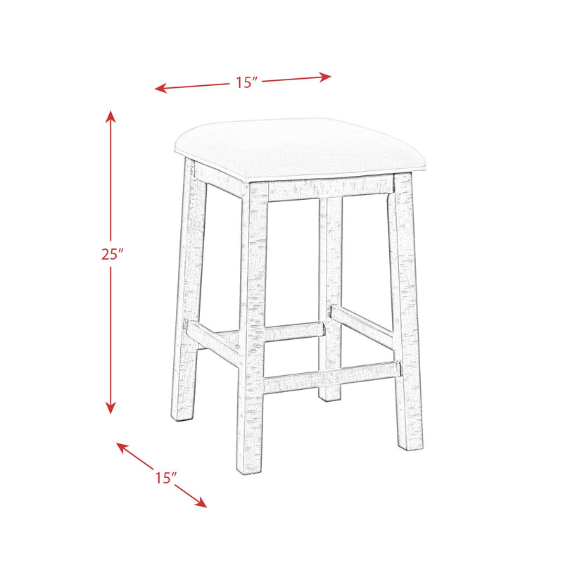  Elements International Stone 4 pc Counter Height Dinette - Gray IMAGE 19