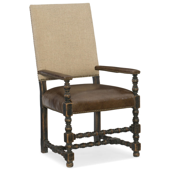 Hooker Furniture 5960-75400-BLK Hill Country Comfort Upholstered Arm Chair IMAGE 1