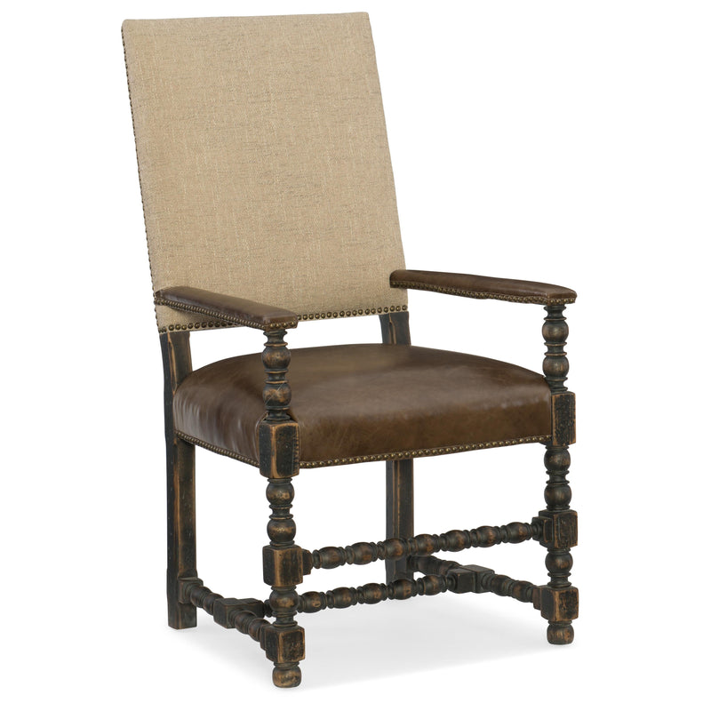 Hooker Furniture 5960-75400-BLK Hill Country Comfort Upholstered Arm Chair IMAGE 1