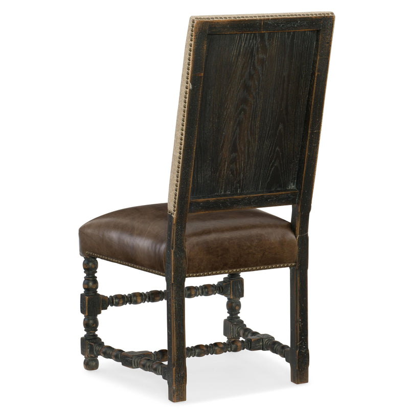 Hooker Furniture 5960-75410-BLK Hill Country Comfort Upholstered Side Chair IMAGE 2