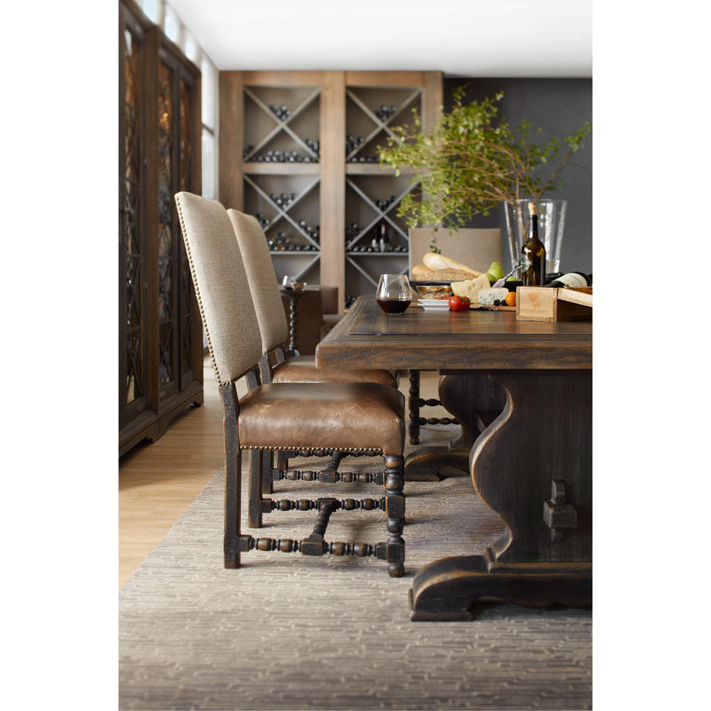 Hooker Furniture 5960-75410-BLK Hill Country Comfort Upholstered Side Chair IMAGE 3