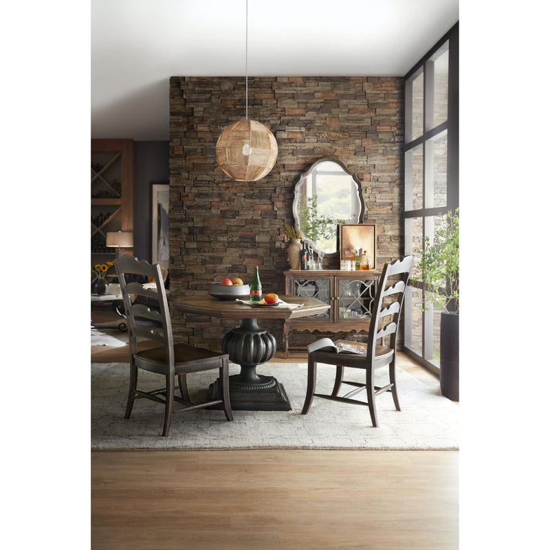 Hooker Furniture 5960-75310-BLK Hill Country Twin Sisters Ladderback Side Chair IMAGE 3
