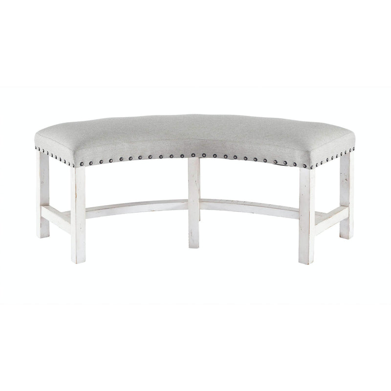 Elements International Condesa White Bench IMAGE 1