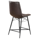 Coaster Furniture Aiken 107860 Upholstered Tufted Counter Chair - Brown (Set of 2) IMAGE 7