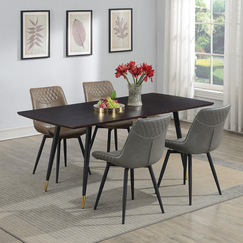  Coaster Furniture Brassie 110272 Upholstered Swivel Dining Side Chair - Grey IMAGE 10