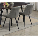  Coaster Furniture Brassie 110272 Upholstered Swivel Dining Side Chair - Grey IMAGE 9