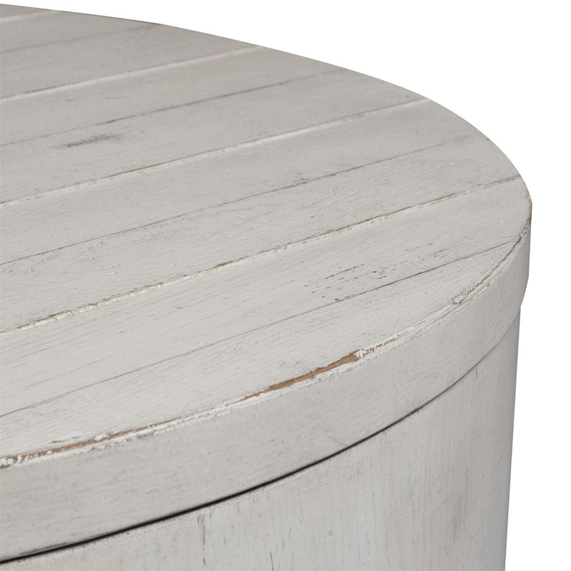 Liberty Furniture Industries Inc. Modern Farmhouse 406W-OT1011 Drum Cocktail Table IMAGE 3