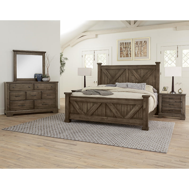 Artisan & Post Cool Rustic 170 Queen X Bed with X Footboard - Mink IMAGE 3