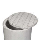 Liberty Furniture Industries Inc. Modern Farmhouse 406W-OT1021 Drum End Table IMAGE 3