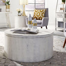 Liberty Furniture Industries Inc. Modern Farmhouse 406W-OT1021 Drum End Table IMAGE 6