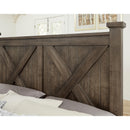 Artisan & Post Cool Rustic 170 Queen X Bed with Footboard Storage - Mink IMAGE 2
