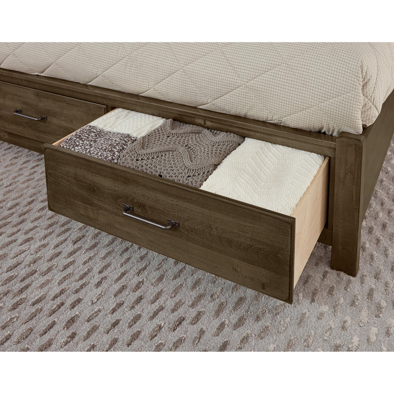 Artisan & Post Cool Rustic 170 Queen X Bed with Footboard Storage - Mink IMAGE 4