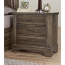 Vaughan-Bassett Cool Rustic 3-Drawer Nightstand 170-227 IMAGE 4