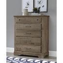 Vaughan-Bassett Cool Rustic 5-Drawer Chest 172-115 IMAGE 4