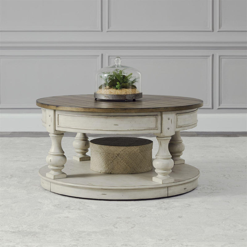 Liberty Furniture Industries Inc. Morgan Creek 498-OT1011 Round Cocktail Table IMAGE 1