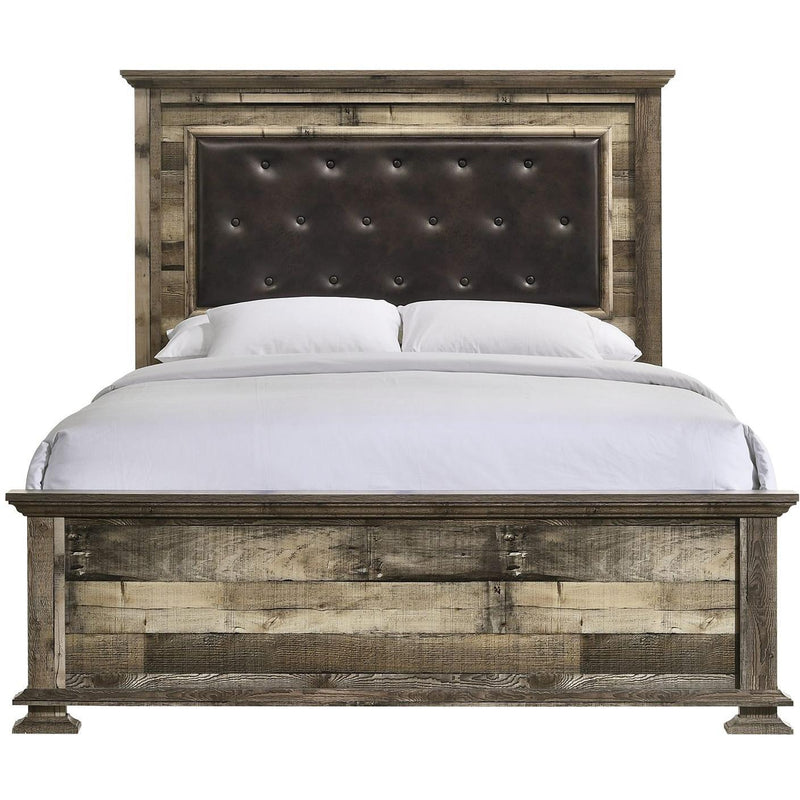Elements International Cortez CZ100QB Queen Panel Bed IMAGE 1