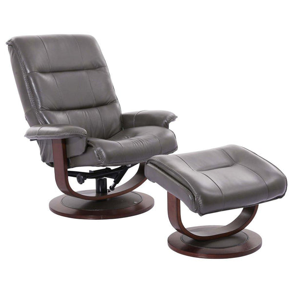 Parker Living Knight Swivel Leather Match Recliner with Wall Recline MKNI#212S-ICE IMAGE 1