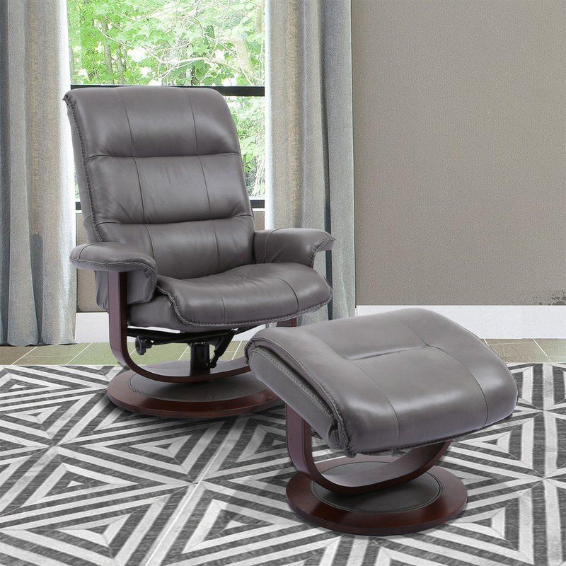 Parker Living Knight Swivel Leather Match Recliner with Wall Recline MKNI