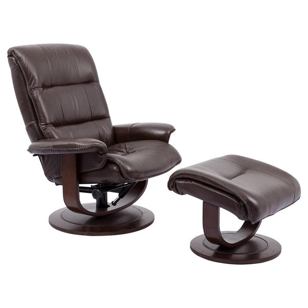 Parker Living Knight Swivel Leather Match Recliner with Wall Recline MKNI#212S-ROB IMAGE 1