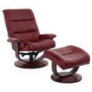 Parker Living Knight Swivel Leather Match Recliner with Wall Recline MKNI