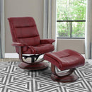 Parker Living Knight Swivel Leather Match Recliner with Wall Recline MKNI