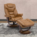 Parker Living Monarch Swivel Leather Match Recliner with Wall Recline MMON