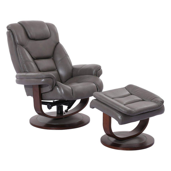 Parker Living Monarch Swivel Leather Match Recliner with Wall Recline MMON#212S-ICE IMAGE 1