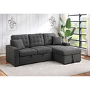 Homelegance McCafferty 9916DG*SC 2 pc Sectional with Pull-out Bed and Right Chaise with Hidden Storage IMAGE 10