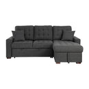 Homelegance McCafferty 9916DG*SC 2 pc Sectional with Pull-out Bed and Right Chaise with Hidden Storage IMAGE 1