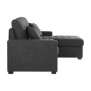 Homelegance McCafferty 9916DG*SC 2 pc Sectional with Pull-out Bed and Right Chaise with Hidden Storage IMAGE 3