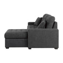 Homelegance McCafferty 9916DG*SC 2 pc Sectional with Pull-out Bed and Right Chaise with Hidden Storage IMAGE 4