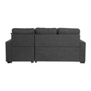Homelegance McCafferty 9916DG*SC 2 pc Sectional with Pull-out Bed and Right Chaise with Hidden Storage IMAGE 5