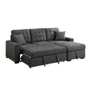 Homelegance McCafferty 9916DG*SC 2 pc Sectional with Pull-out Bed and Right Chaise with Hidden Storage IMAGE 8