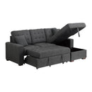Homelegance McCafferty 9916DG*SC 2 pc Sectional with Pull-out Bed and Right Chaise with Hidden Storage IMAGE 9